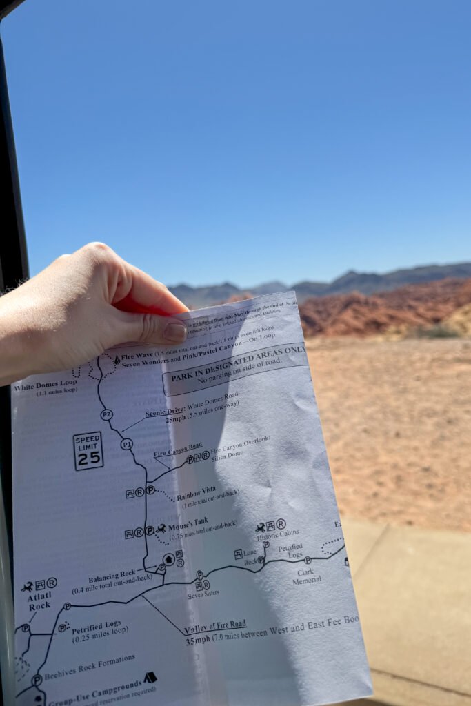 Valley of Fire Map